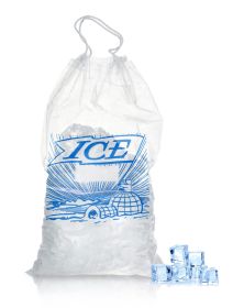Pack of 500 Printed Metallocene Ice Bags 10 lb