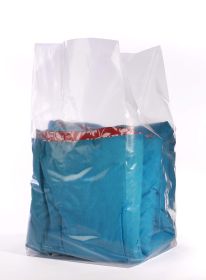 Pack of 100 Jumbo Gusset Bags 30 x 26 x 60. Extra Large Plastic Expandable Bags 30x26x60. Thickness 2 mil. Clear Polyethylene Bags for Industrial