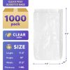 Pack of 1000 Gusset Bags 11 1/2 x 10 x 21 1/2 Clear Plastic Expandable Bags 11.5 x 10 x 21.5 Thickness 1 mil Ultra Thin Design. Polyethylene Bags for