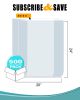 Pack of 500 Equipment Covers on Roll 20 x 24. Low Density Polyethylene Bags 20x24. Thickness 2 mil. Home Equipment. Ideal for Industrial and Health Ne