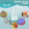 Pack of 1000 Flat Poly Bags 16 x 24. Clear Polyethylene Bags 16x24. Thickness 1.25 mil. Plastic Bags for Storing and Transporting. Ideal for Industria