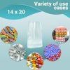 Pack of 1000 Flat Poly Bags 14 x 20. Clear Polyethylene Bags 14x20. Thickness 1.25 mil. Plastic Bags for Storing and Transporting. Ideal for Industria