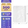 Pack of 500 Jumbo Gusset Bags 20 x 18 x 26 Clear Plastic Expandable Bags 20x18x26. Thickness 1.50 mil. Polyethylene Bags for Industrial, Foodservice