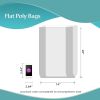 Pack of 1000 Flat Poly Bags 14 x 20. Clear Polyethylene Bags 14x20. Thickness 1.25 mil. Plastic Bags for Storing and Transporting. Ideal for Industria