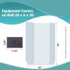 Pack of 500 Equipment Covers on Roll 20 x 5 x 35. Ultra Thin Design 1 mil Plastic Bags 20x5x35. Home Equipment. Ideal for Industrial and Health Needs.