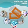 Pack of 1000 Orange PRN Bags, Clear 2 x 3. Zipper Printed Bags 2x3 with 2 mil Thick. Secure Seal Type Closure. Polyethylene Bags for Health Needs
