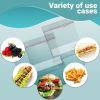 Pack of 250 Reclosable Sandwich Dual Zip Bags 10.56 x 11. Write on Block Poly Bags. Thickness 1.75 mil Zipper Bags for Packing, Storing, Industrial
