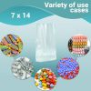Pack of 1000 Flat Poly Bags 7 x 14. Clear Polyethylene Bags 7x14. Thickness 1.25 mil Open Top Plastic Bags for Storing and Transporting. Ideal for Ind