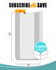 Pack of 1000 Flat Poly Bags 5 x 10. Clear Polyethylene Bags 5x10. Thickness 1.25 mil Open Top Plastic Bags for Storing and Transporting. Ideal for Ind