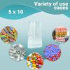 Pack of 1000 Flat Poly Bags 5 x 10. Clear Polyethylene Bags 5x10. Thickness 1.25 mil Open Top Plastic Bags for Storing and Transporting. Ideal for Ind
