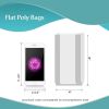 Pack of 1000 Flat Poly Bags 4 x 8. Clear Polyethylene Bags 4x8. Thickness 1.25 mil. Open Top Plastic Bags for Storing and Transporting. Ideal for Indu