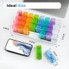 Monthly Pill Organizer 2 Times A Day 30 Day Medicine Organizer Large Pill Case Am Pm One Month Pill Box Months Pill Dispenser Twice a Day Medication V