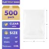 Pack of 500 Flat Poly Bags
